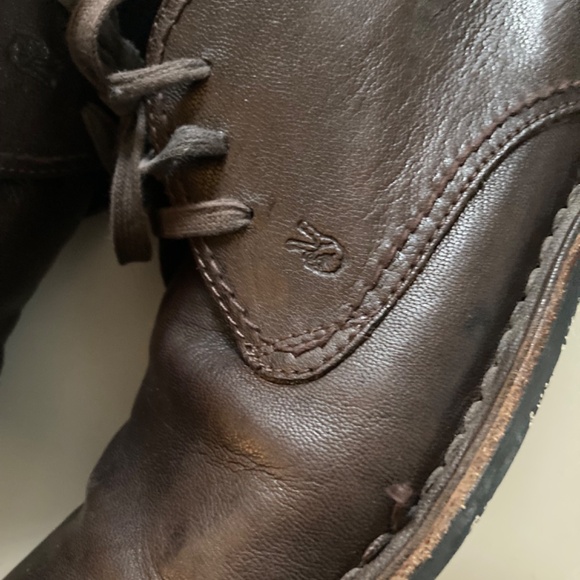 John Varvatos Star USA Deep Brown Leather Lace up Chukka Boots Men’s Size 10 - Picture 5 of 9